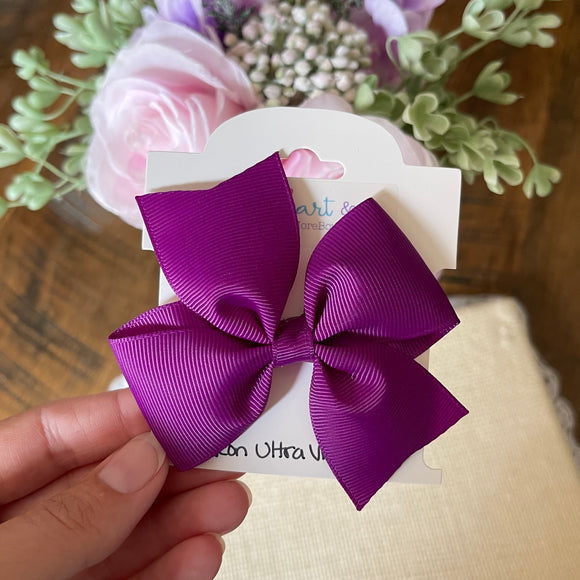 Neon Ultra Violet Hair Bow
