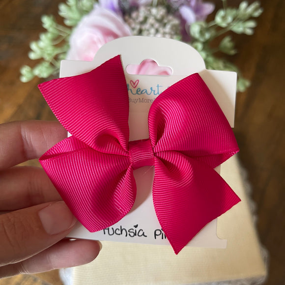 Fuchsia Pink Hair Bow