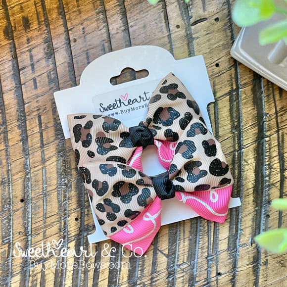 Leopard Print Peekaboo Pigtail Bows