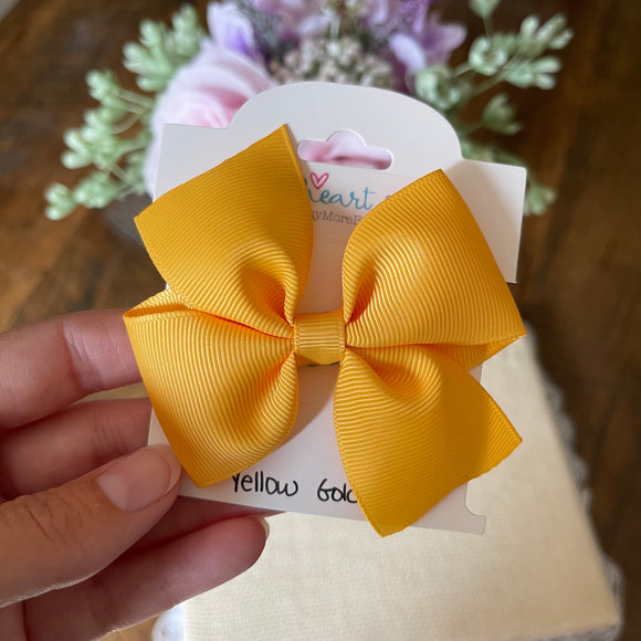 Yellow Gold Hair Bow