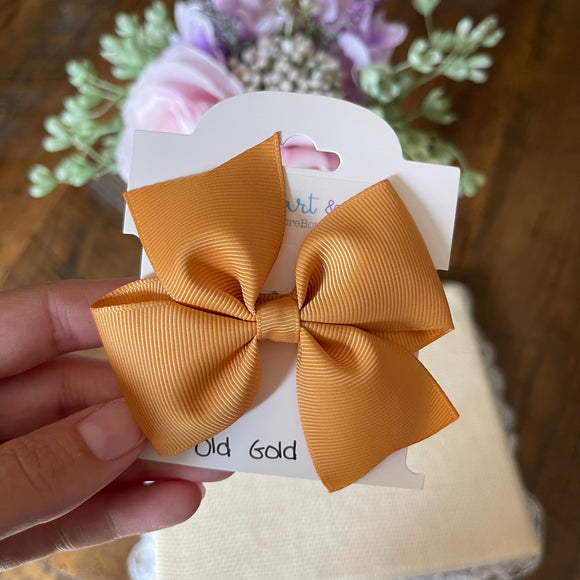 Old Gold Hair Bow