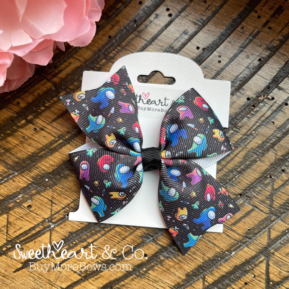 Imposter Among Us Hair Bow