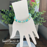 Ocean Ombré Pearl Beaded Bracelet