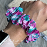 Pink & Teal Tie Dye Scrunchie