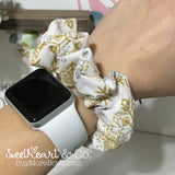 Silver & Gold Snowflakes Scrunchie