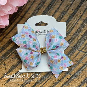 Glitter Mermaid Hair Bow