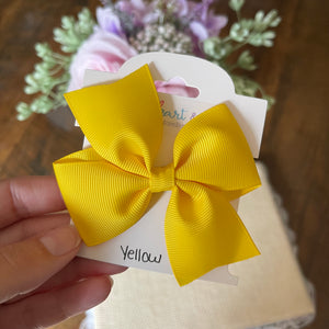 Yellow Hair Bow