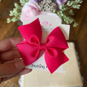 Shocking Pink Hair Bow