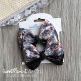 Glitter Kitty Cats Peekaboo Pigtail Bows