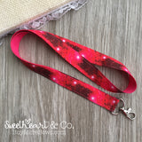 Pink Galaxy Nebula Space Lanyard