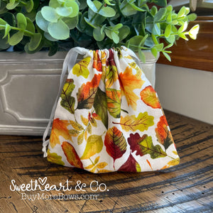 Fall Leaves Drawstring Bag