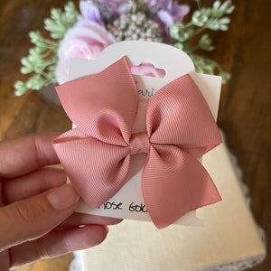 Rose Gold Hair Bow