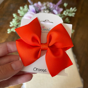 Orange Hair Bow