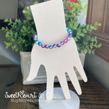 Galactic Ombré Pearl Beaded Bracelet