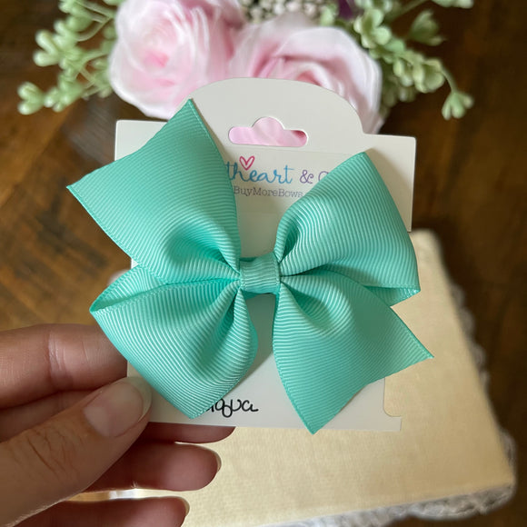 Aqua Hair Bow