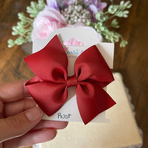 Rust Hair Bow