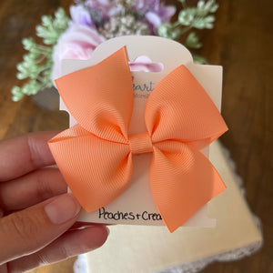 Peaches & Cream Hair Bow