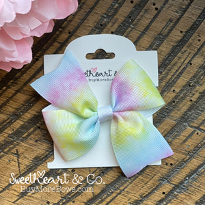 Pastel Tie Dye Hair Bow