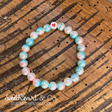 Unicorn Ombré Pearl Beaded Bracelet