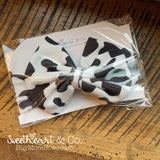 Cow Print Big Bow Baby Headwrap