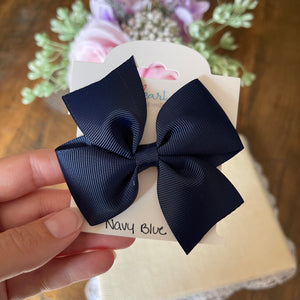 Navy Blue Hair Bow