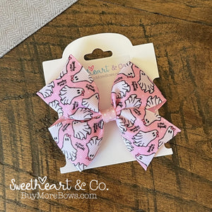 Girly Ghosts Halloween Hair Bow