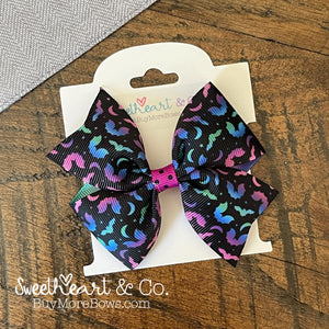 Spooky Bats Halloween Hair Bow