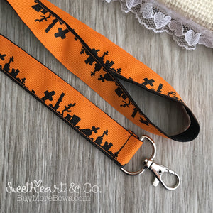 Halloween Graveyard Lanyard