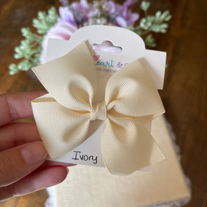 Ivory Hair Bow