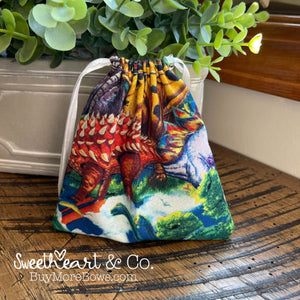 Dinosaur Drawstring Bag