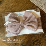 Dusty Lilac Big Bow Baby Headwrap