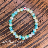 Ocean Ombré Pearl Beaded Bracelet