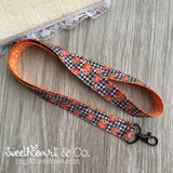 Buffalo Plaid Fall Pumpkins Lanyard