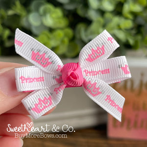 Princess Mini Pinwheel Hairbow