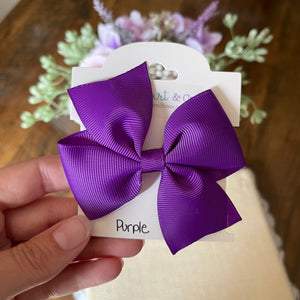 Purple Hair Bow