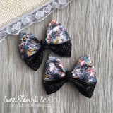 Glitter Kitty Cats Peekaboo Pigtail Bows