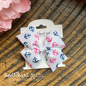 Anchor Hair Bow