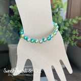 Ocean Ombré Pearl Beaded Bracelet