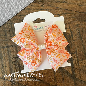 Cutie Pumpkin Halloween Hair Bow