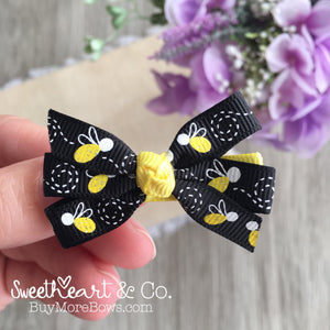 Fireflies Mini Pinwheel Hairbow