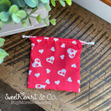 Paws & Hearts Drawstring Bag