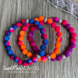 Neon Ombré Beaded Bracelet (Choice of Color)