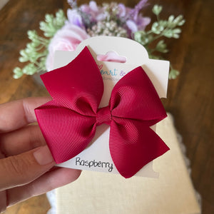 Raspberry Hair Bow