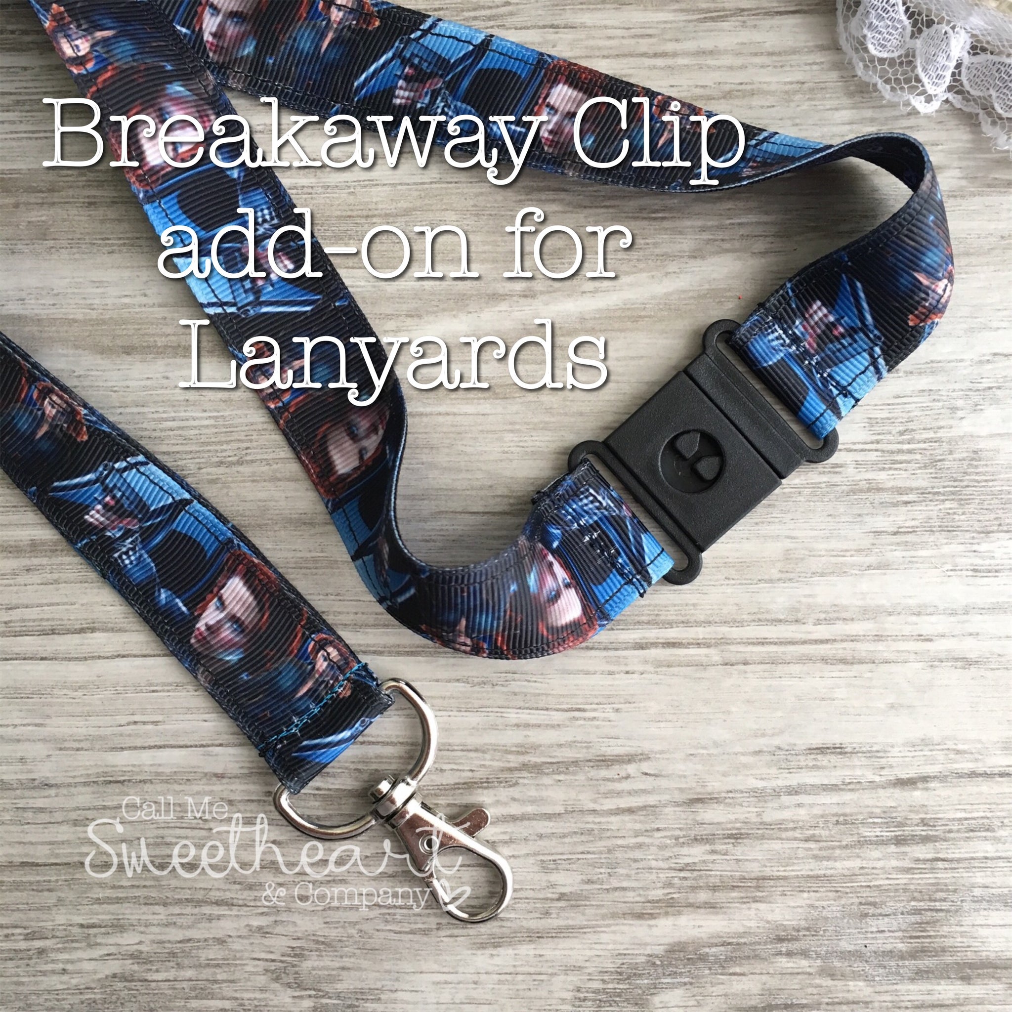 Add-On Breakaway Clip for Lanyard – Sweetheart & Company