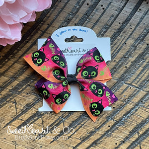 Ombré Glow Cats Hair Bow