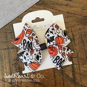 Halloween Print Hair Bow